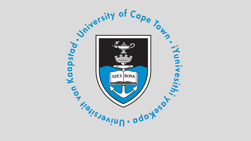 UCT logo on grey background